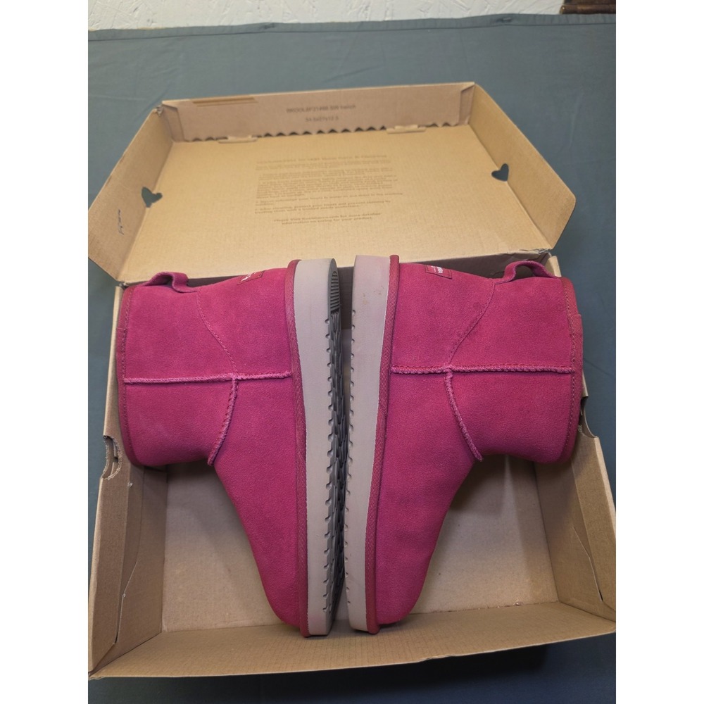Koolaburra UGG Koola Mini II Women's Red Suede Lined Pull-On Bootie Sz 9 W/box